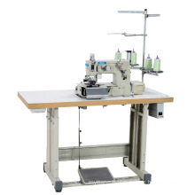QS-2000UTC  double needle jeans belt loop auto cutter with puller heavy duty denim waistband sewing machine
